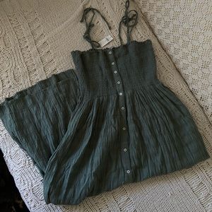 Aerie button up long dress